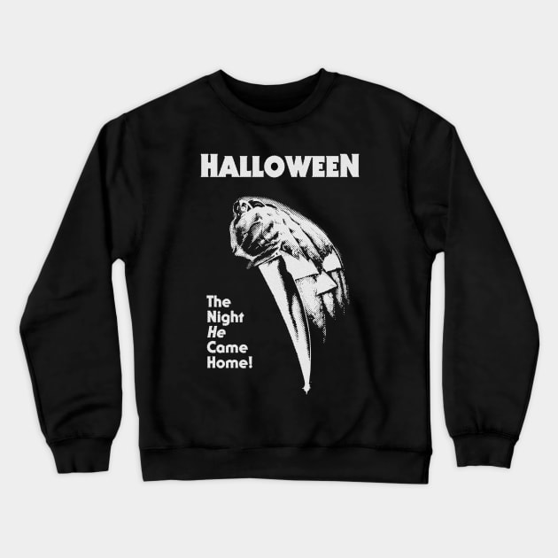 Halloween 1978 Micheal Myers Horror Movie Poster Design Crewneck Sweatshirt by stargirlx